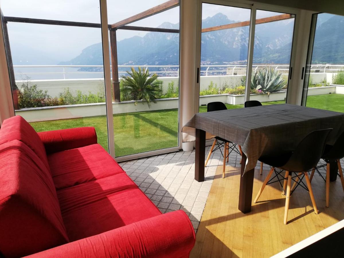 Attico With Big Terrace In Residence With Pool Valbrona Exteriér fotografie