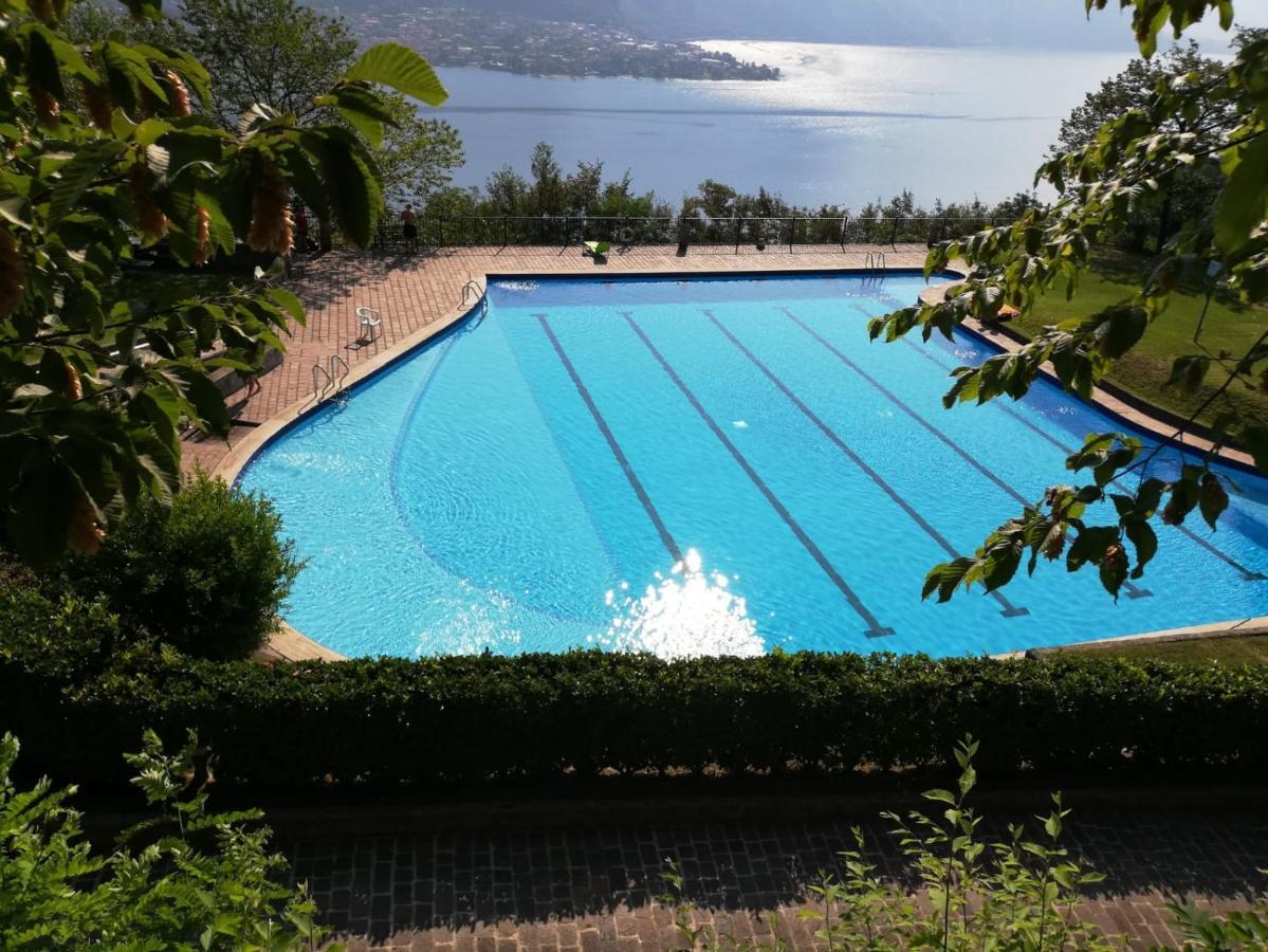 Attico With Big Terrace In Residence With Pool Valbrona Exteriér fotografie