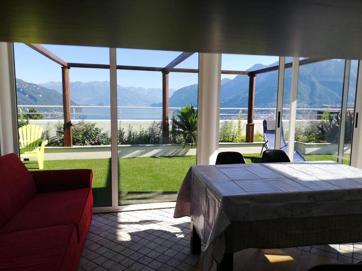 Attico With Big Terrace In Residence With Pool Valbrona Exteriér fotografie